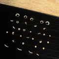 Lüks Parıltılı Sirkon Daşlı Minimalist Pirsing